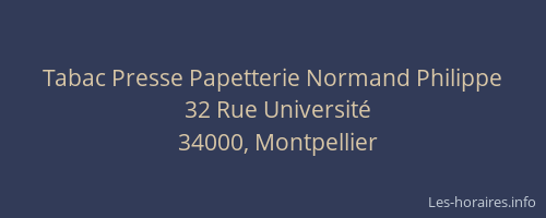 Tabac Presse Papetterie Normand Philippe