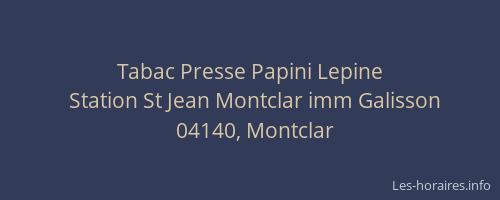 Tabac Presse Papini Lepine