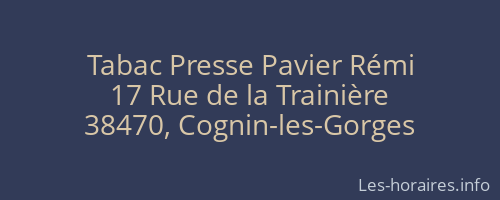 Tabac Presse Pavier Rémi