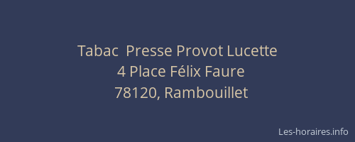 Tabac  Presse Provot Lucette