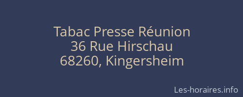 Tabac Presse Réunion