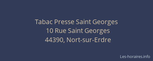 Tabac Presse Saint Georges