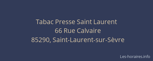 Tabac Presse Saint Laurent