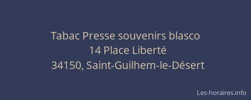 Tabac Presse souvenirs blasco