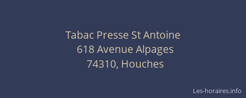 Tabac Presse St Antoine