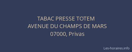TABAC PRESSE TOTEM