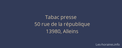 Tabac presse