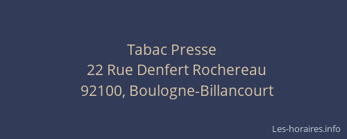 Tabac Presse 