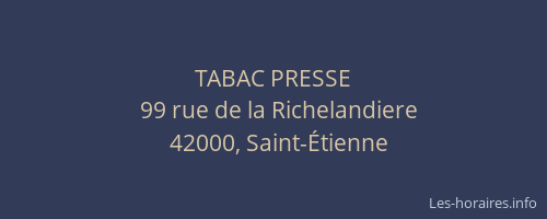 TABAC PRESSE