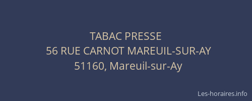 TABAC PRESSE