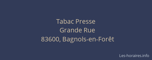 Tabac Presse