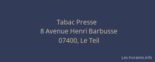 Tabac Presse 