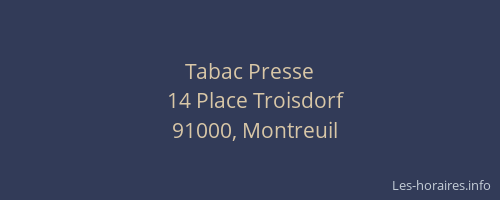 Tabac Presse