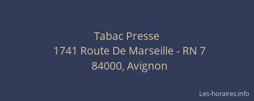 Tabac Presse