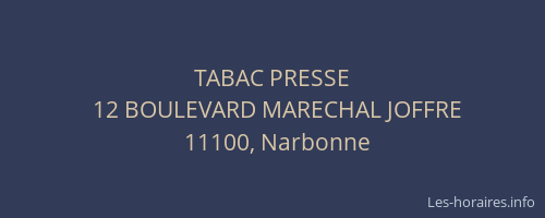 TABAC PRESSE