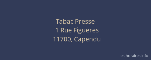 Tabac Presse