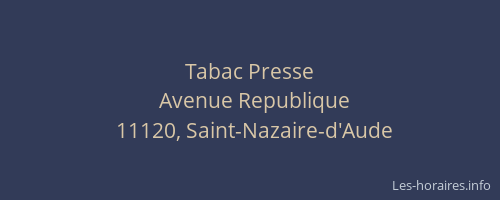 Tabac Presse