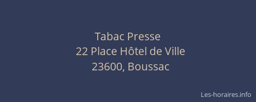 Tabac Presse