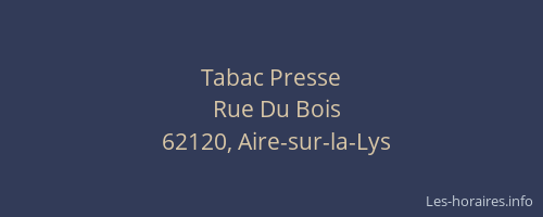 Tabac Presse