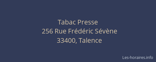 Tabac Presse