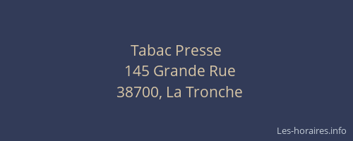Tabac Presse