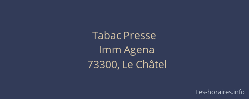 Tabac Presse