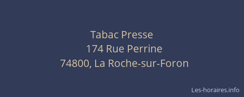 Tabac Presse
