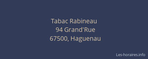 Tabac Rabineau