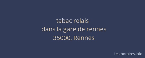 tabac relais