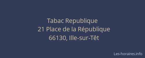 Tabac Republique