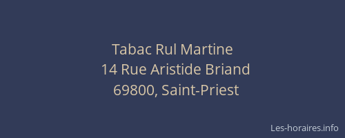 Tabac Rul Martine
