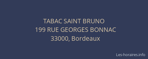 TABAC SAINT BRUNO