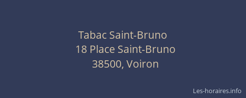 Tabac Saint-Bruno