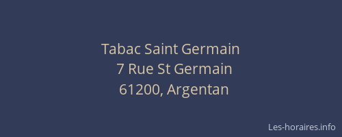 Tabac Saint Germain
