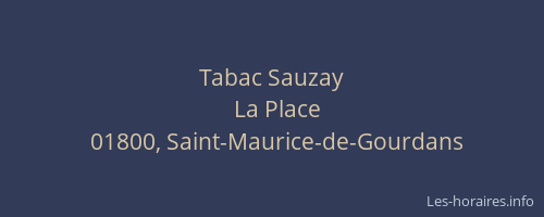 Tabac Sauzay