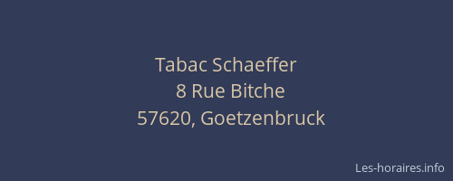 Tabac Schaeffer