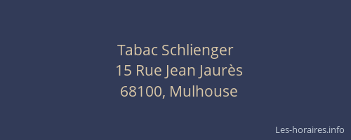 Tabac Schlienger