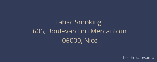 Tabac Smoking