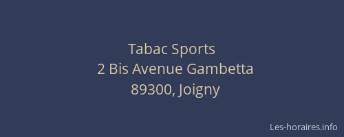 Tabac Sports