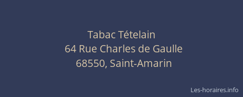 Tabac T&eacute;telain
