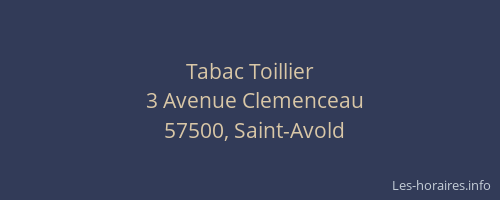 Tabac Toillier