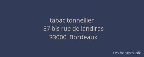 tabac tonnellier
