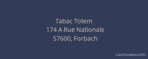 Tabac Totem