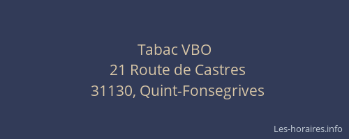 Tabac VBO
