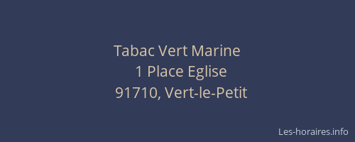 Tabac Vert Marine