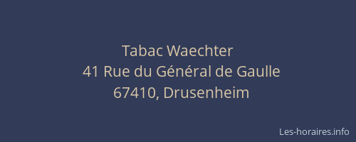 Tabac Waechter