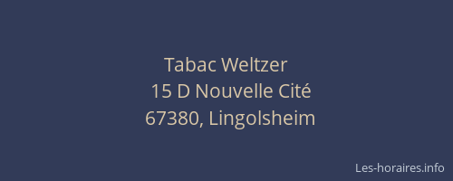 Tabac Weltzer