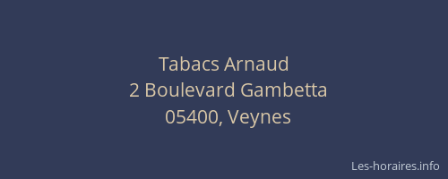Tabacs Arnaud