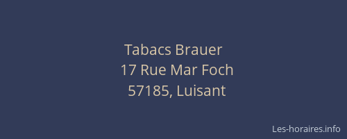 Tabacs Brauer