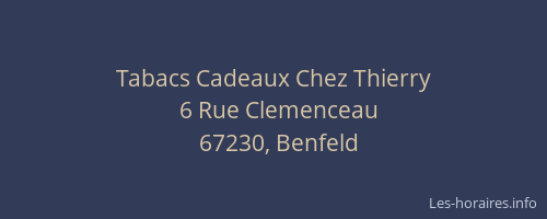 Tabacs Cadeaux Chez Thierry